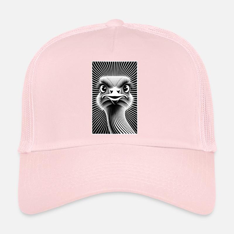 Affiche autruche design Casquette trucker 