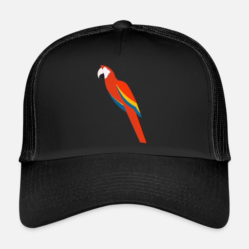 Papagei - Trucker Cap - Schwarz/Schwarz