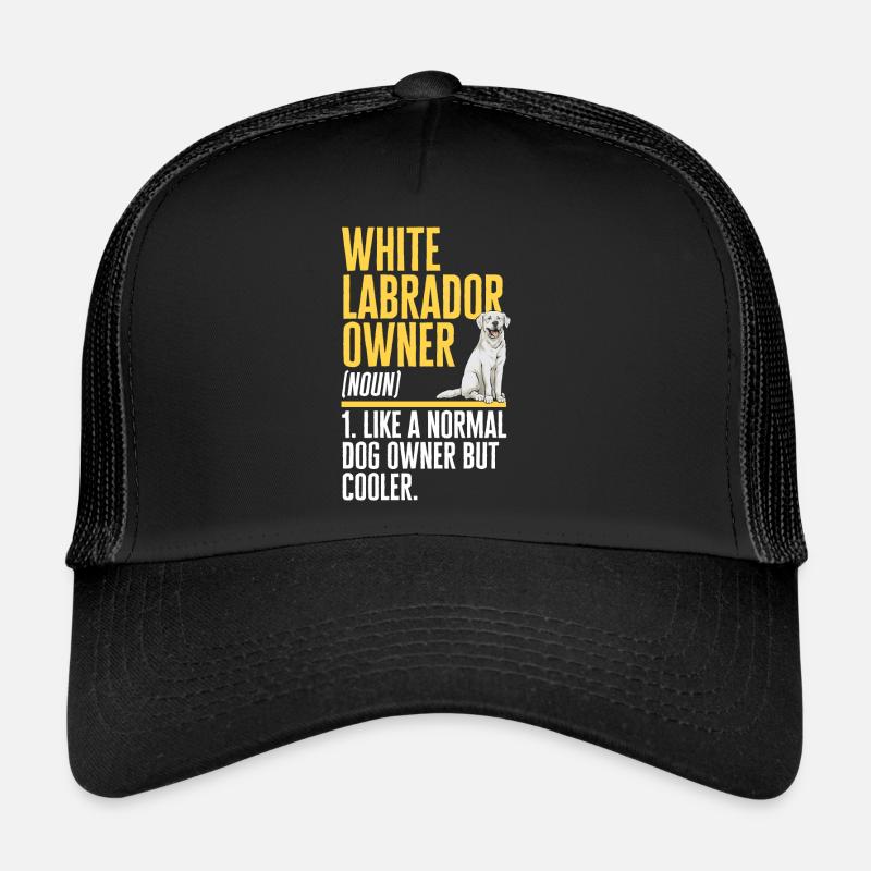 Weißer Labrador Retriever Weißer Lab Trucker Cap