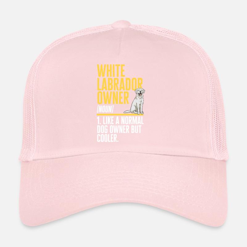 Labrador Retriever blanc Labrador Labrador blanc Casquette trucker 