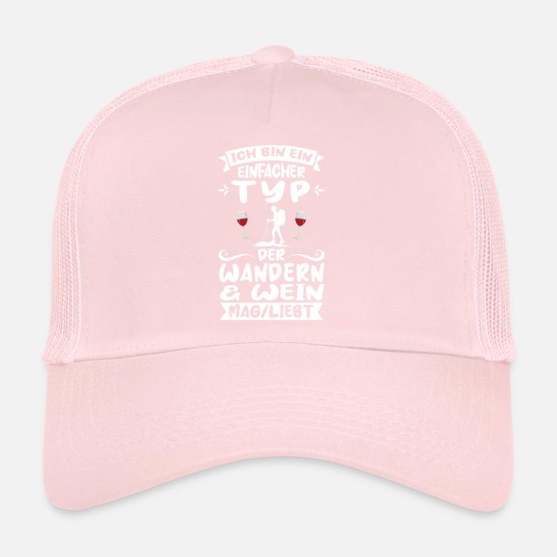 Wandern Wein Bergsteigen Geschenk Trucker Cap