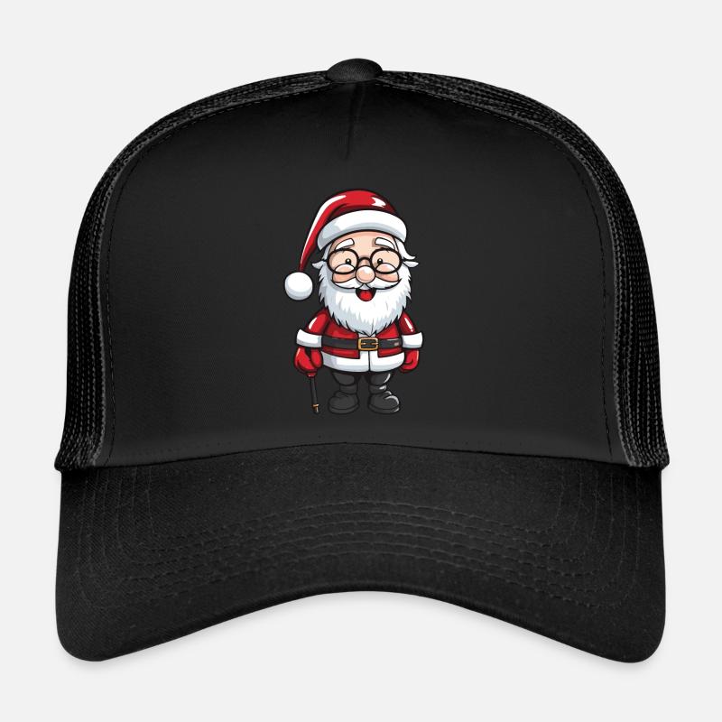 Père Noël Illustration de bande dessinée Casquette trucker 