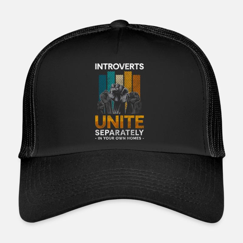 Introverti, Timide, Solitaire, Réfléchi Casquette trucker 