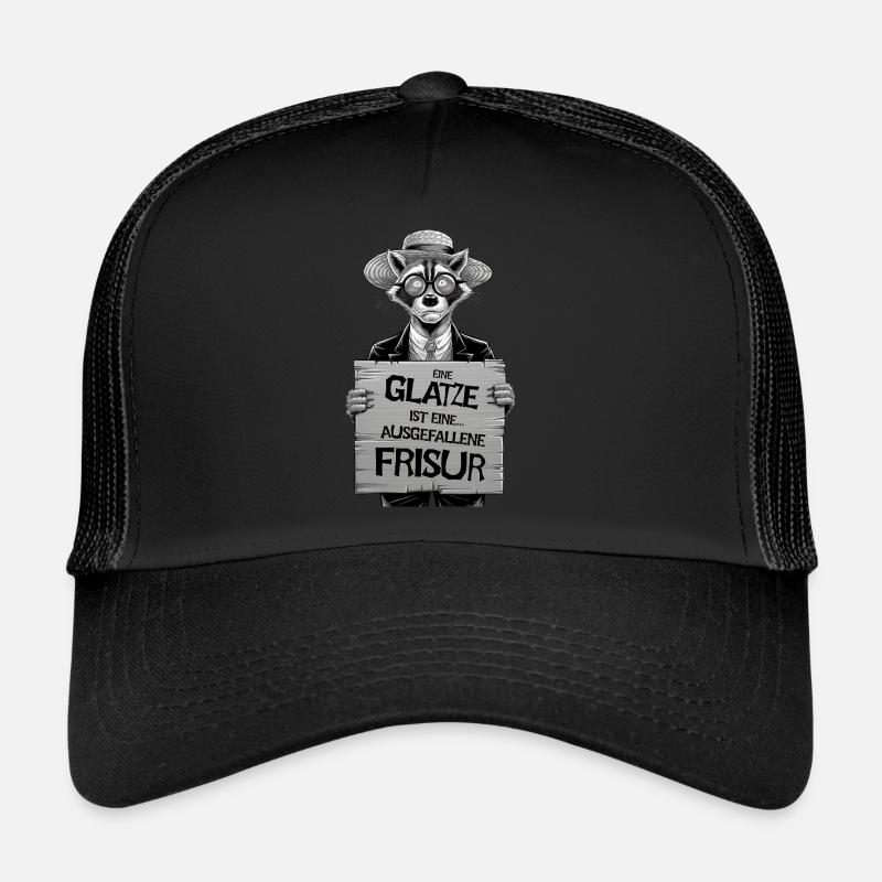 Baldness is an unusual hairstyle Trucker Cap