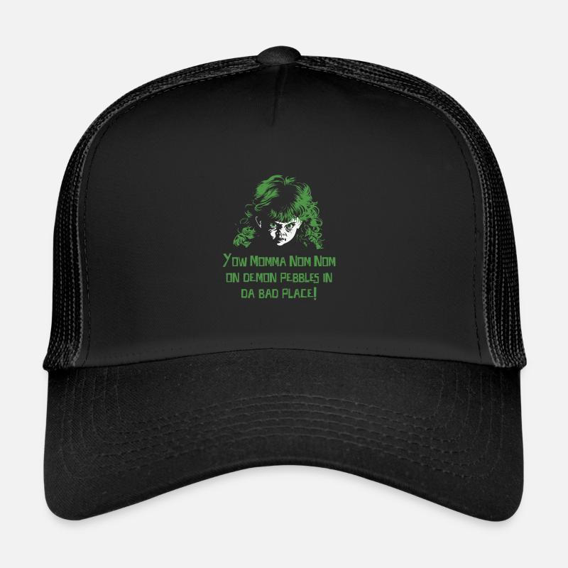Yo Momma Nom Nom On Demon Pebbles In Da Bad Place! Casquette trucker 