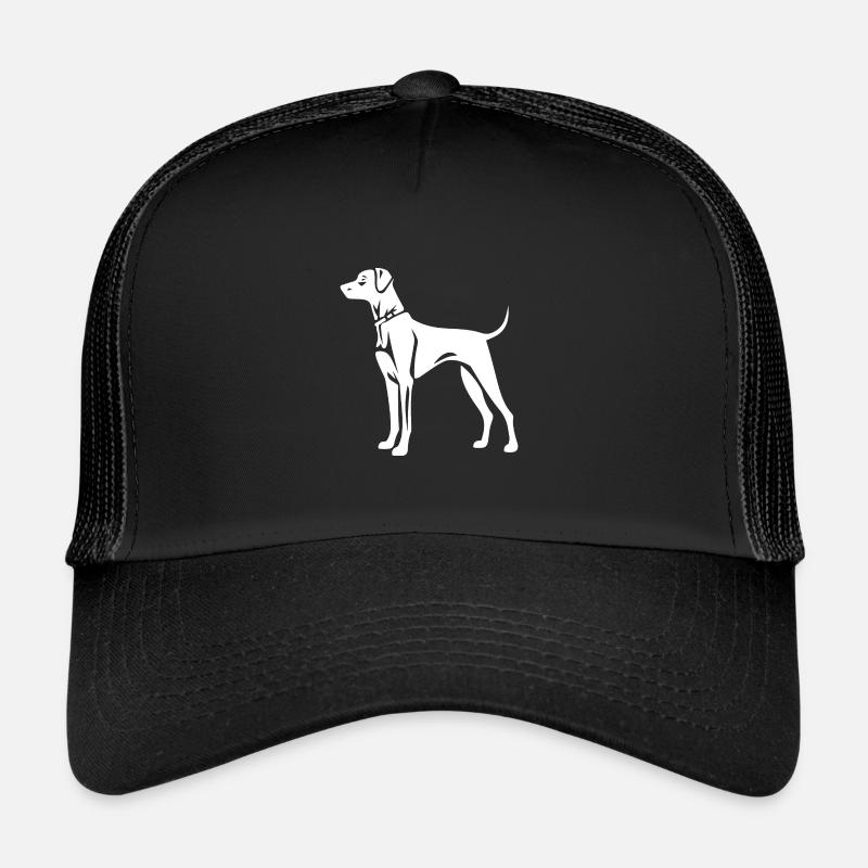 Silhouette de chien dogue allemand Casquette trucker 