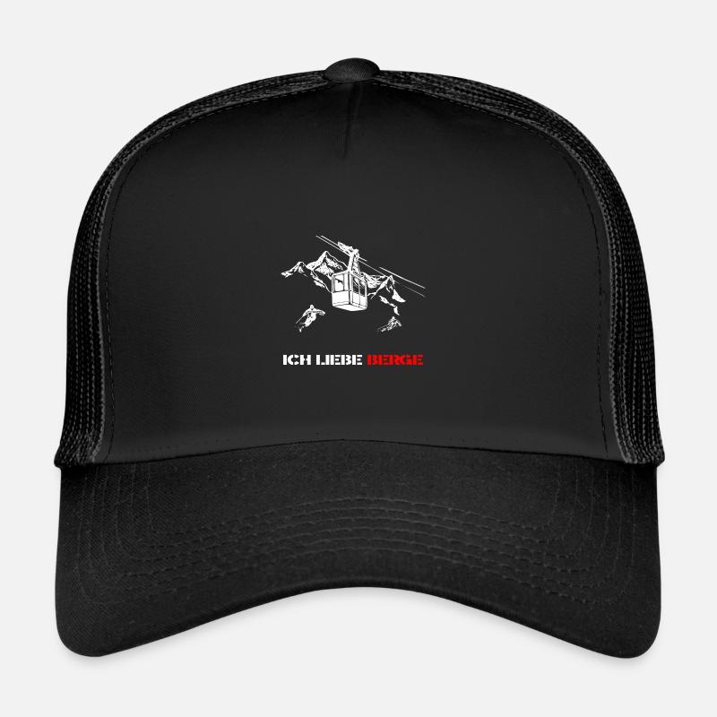 Ich liebe Berge weiss Trucker Cap