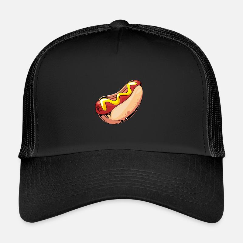 Hot Dog Snack - Trucker Cap - black/black