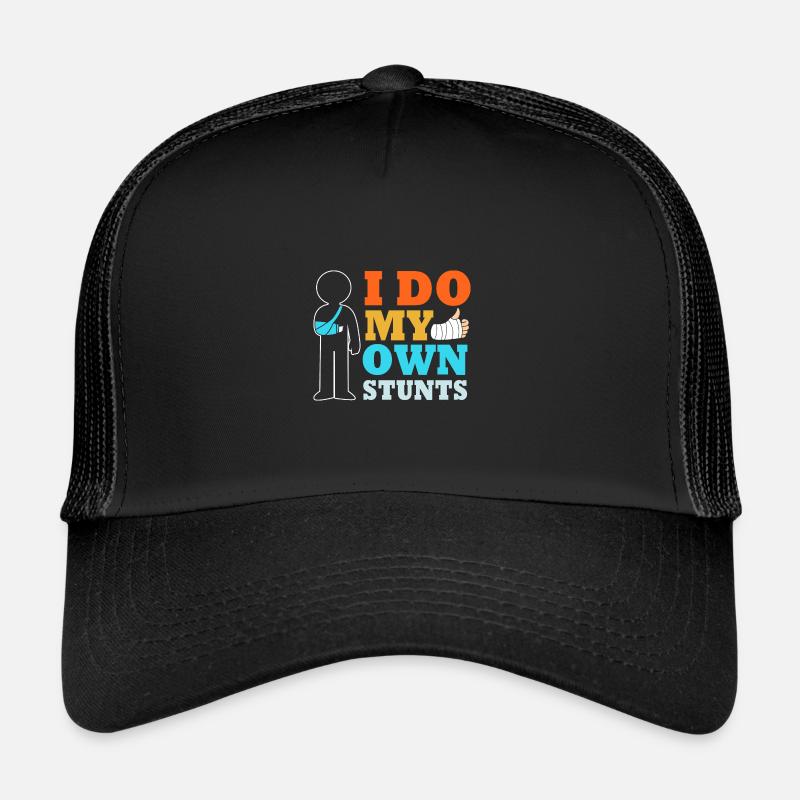Broken Arm Bone Fracture Trucker Cap