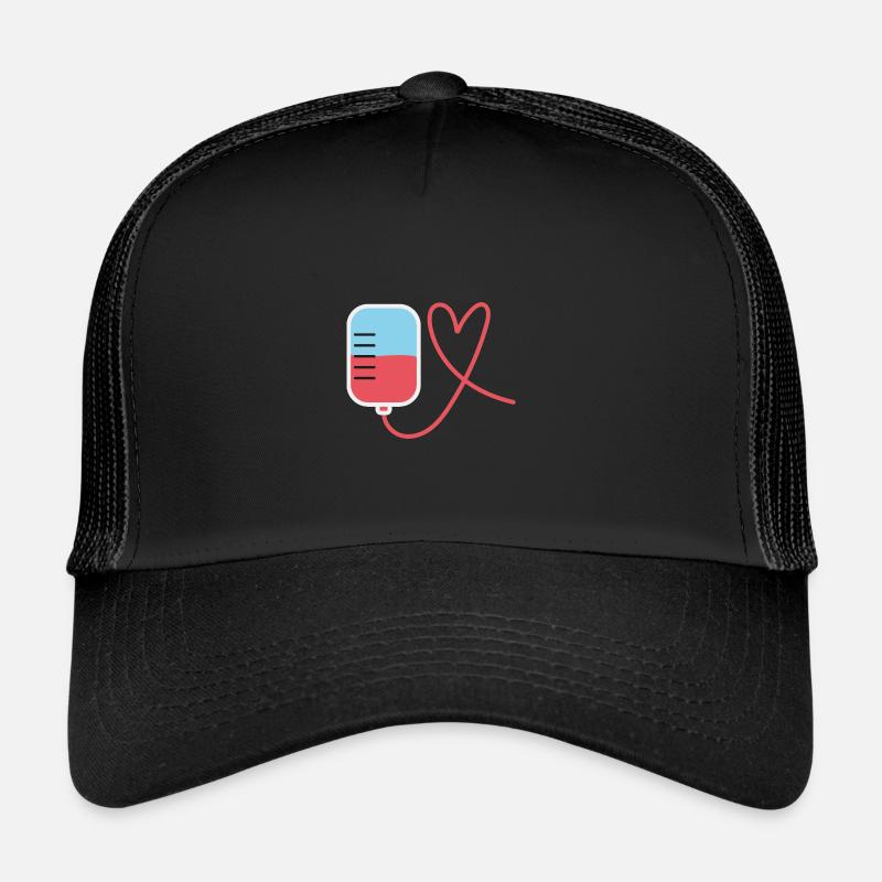 Blutspende Herz Form Trucker Cap