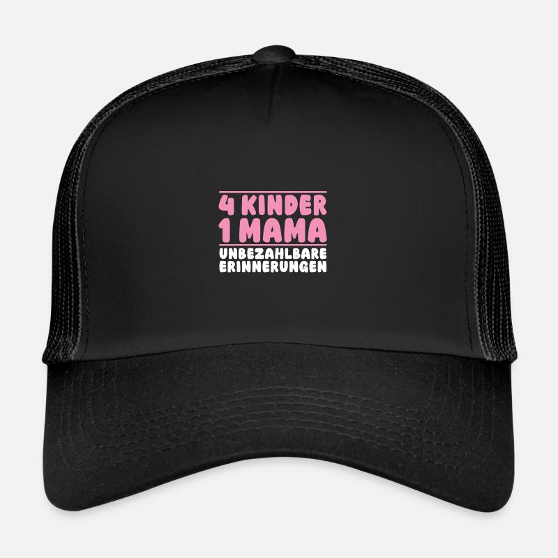 Maman de 4 enfants Casquette trucker 