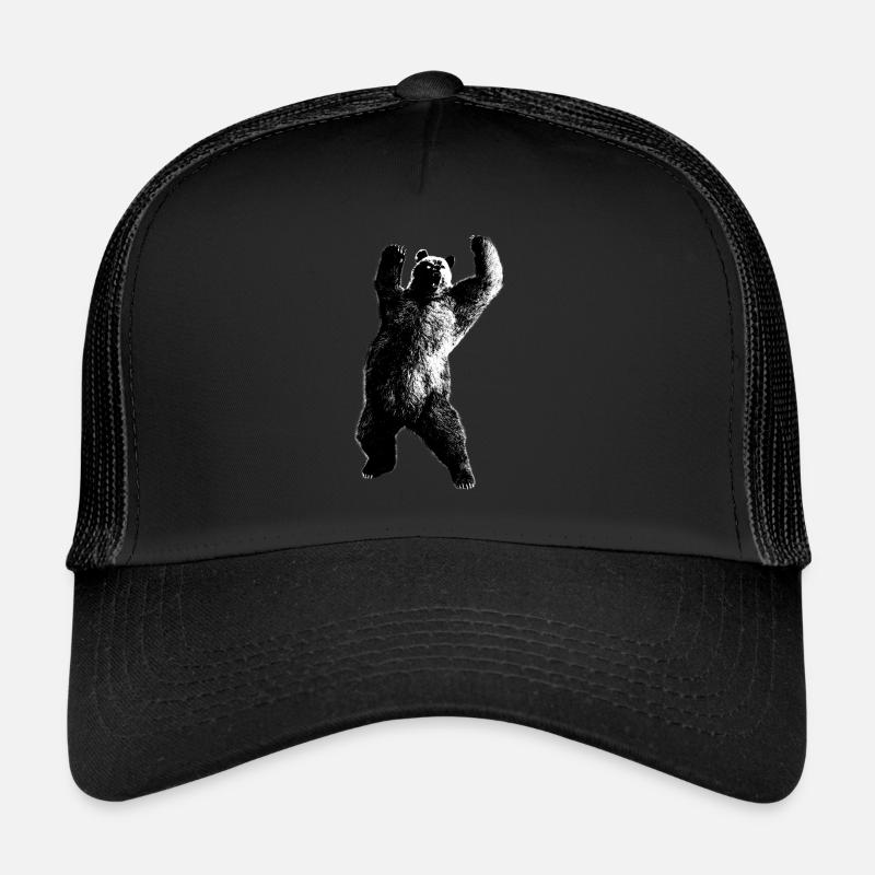 bär - Trucker Cap - Schwarz/Schwarz