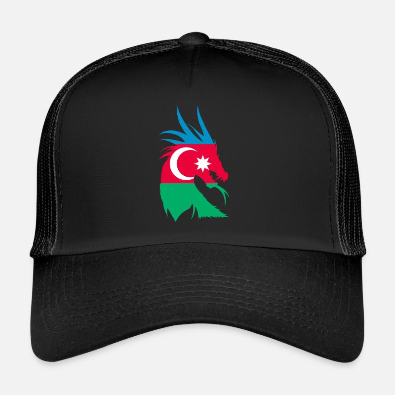 Azerbaijan Dragon Flag Trucker Cap