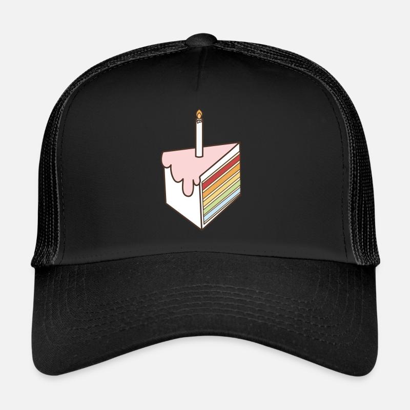 birthday cake - Trucker Cap - black/black