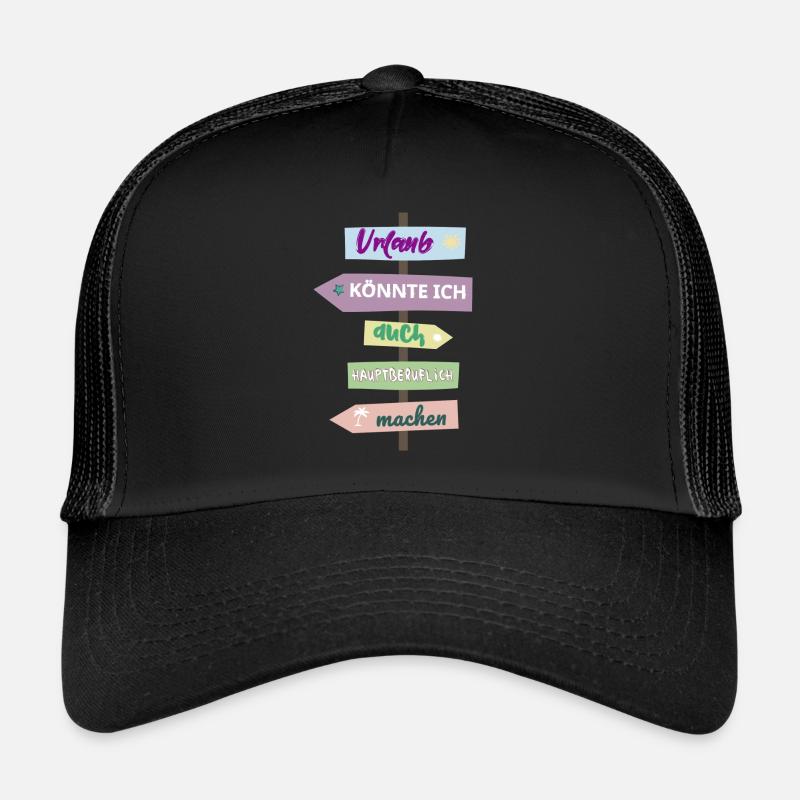 Lustig Urlaub Spruch Beruf Sommer Sonne Trucker Cap