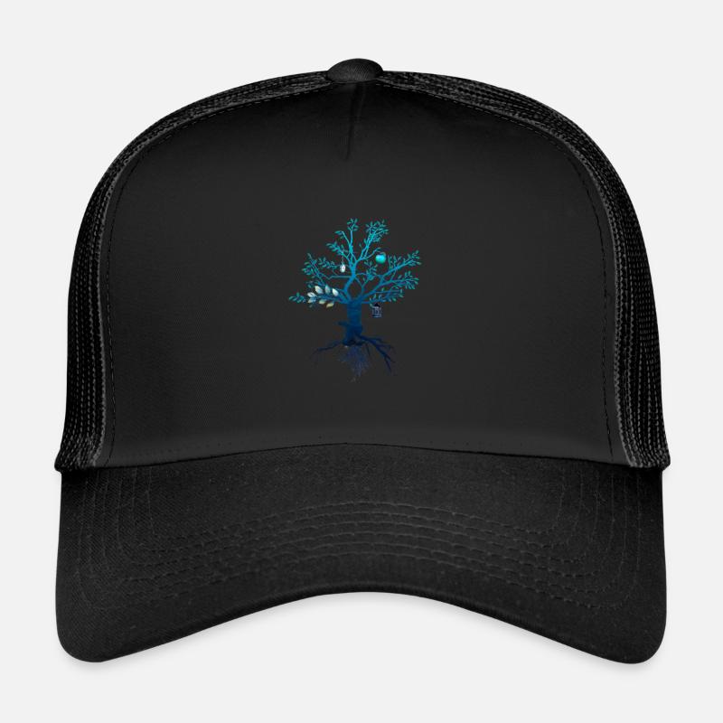 Lebensbaum - Trucker Cap - Schwarz/Schwarz