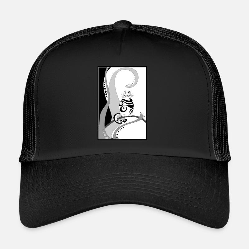 chat Casquette trucker 