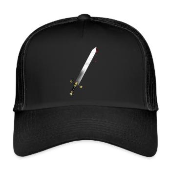 Épée de sang - Casquette trucker  - noir/noir - Devant