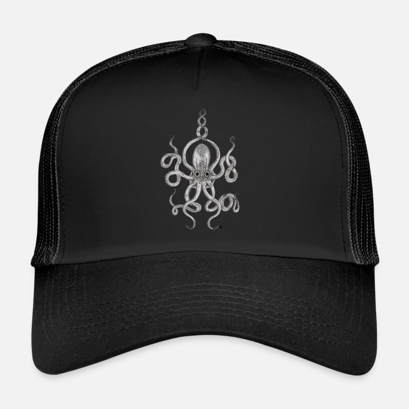 Octopus - Casquette trucker  - noir/noir