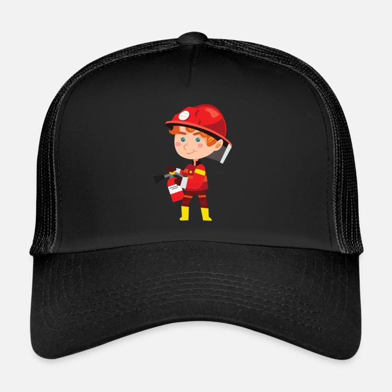 Firefighter Firefighter Fire Extinguisher Helmet Gift Trucker Cap