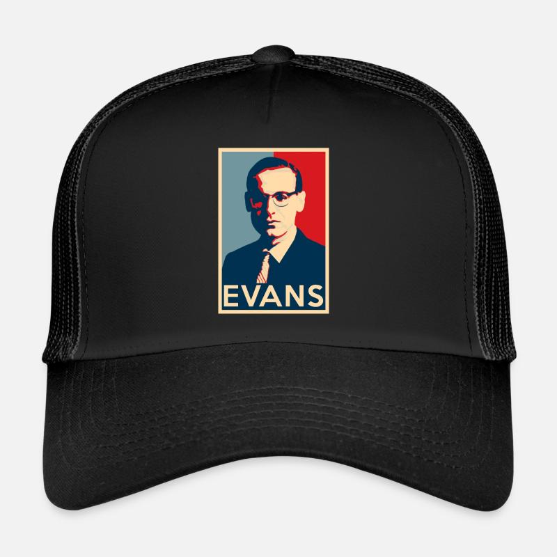 Bill Evans Hope Poster - Größen der Jazz Geschicht Trucker Cap
