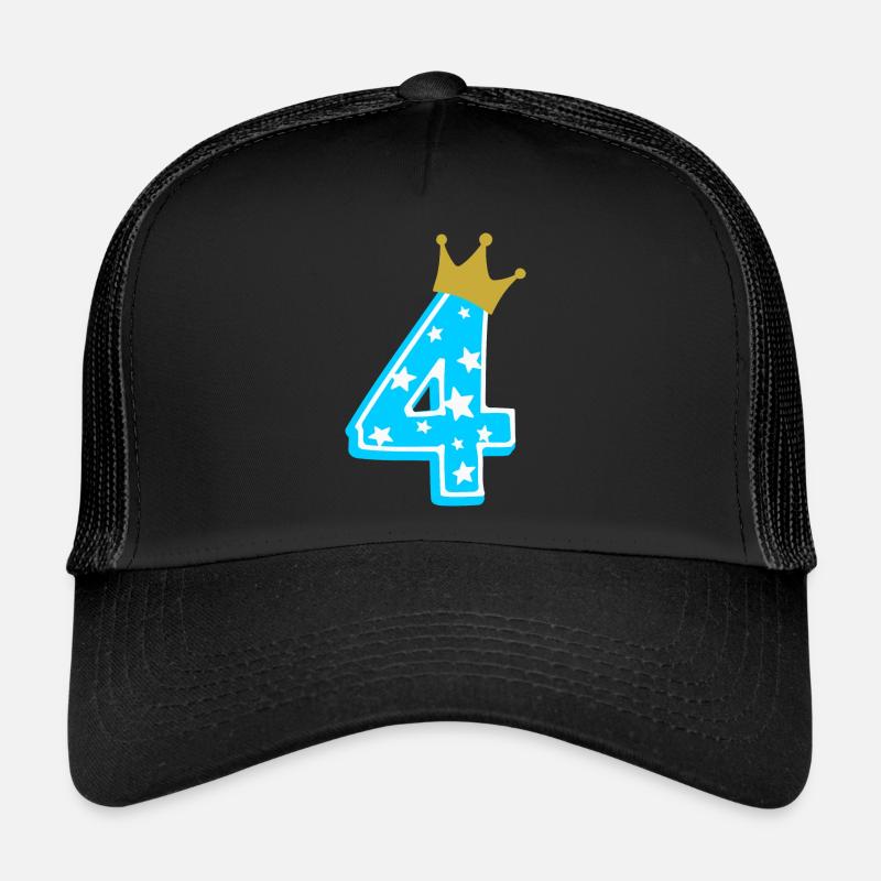 4 Krone 4. Geburtstag 4 Jahre Trucker Cap