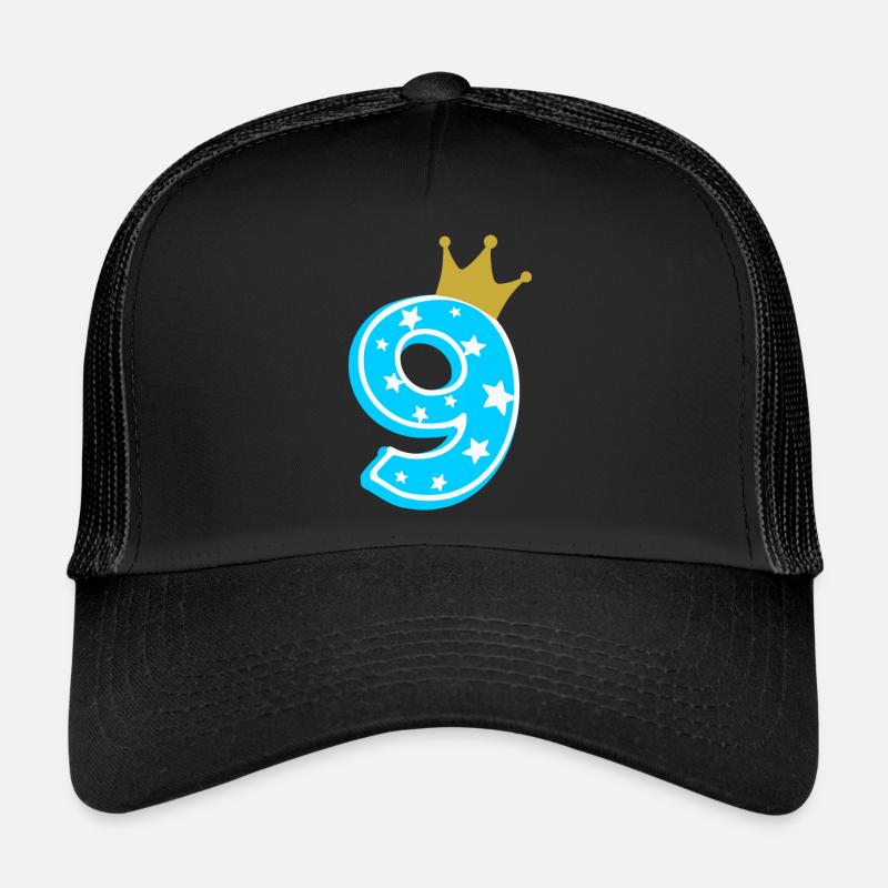 9 crown 9th birthday 9 years Trucker Cap