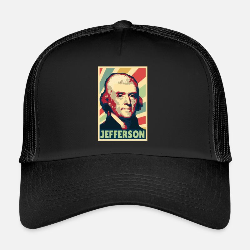 Thomas Jefferson Vintage Farben Trucker Cap
