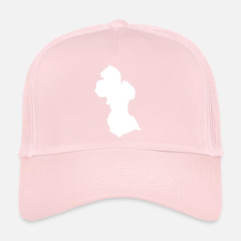 Drapeau de carte Guyane Casquette trucker 