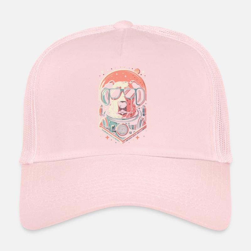 Chemise Labrador de l’espace rétro oeuvre colorée Casquette trucker 