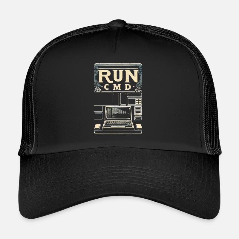 Run Cmd 36 - Trucker Cap - Schwarz/Schwarz