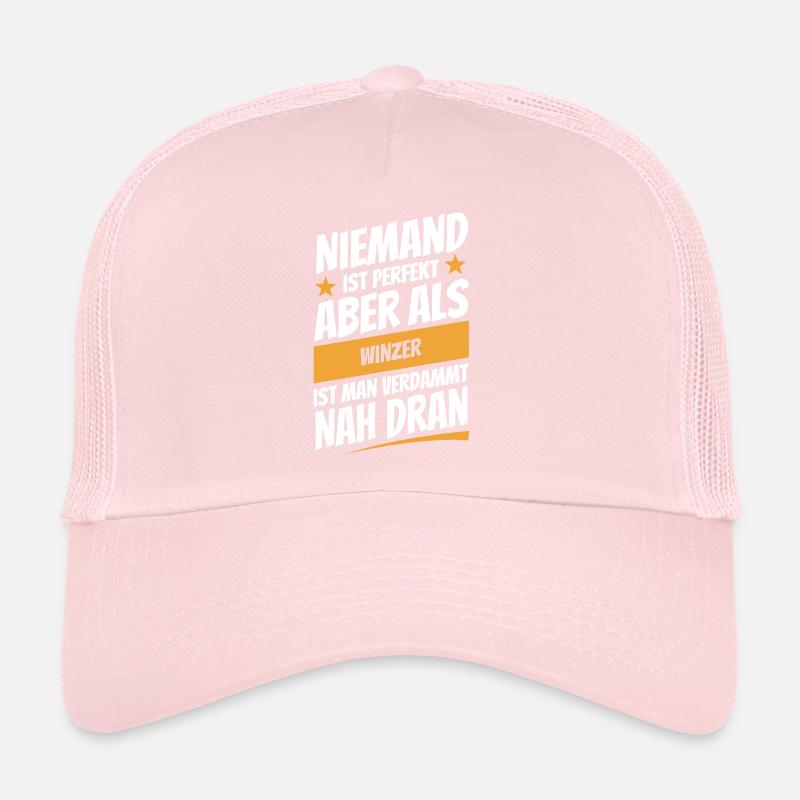 Niemand ist perfekt - Winzer - Spruch Trucker Cap