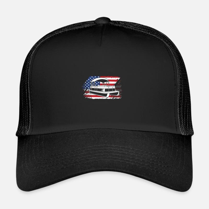 Bateau ponton Bateau Bateaux Casquette trucker 