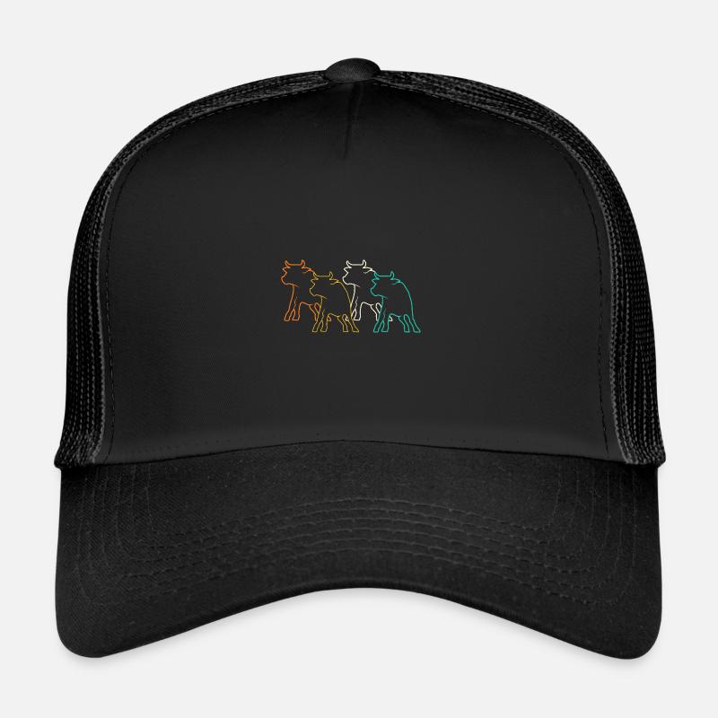 Bovins de buffle Bœufs Casquette trucker 