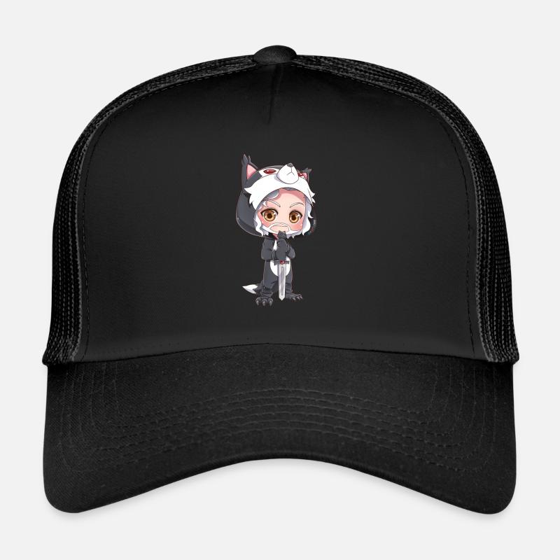 MOSBIES Schattenwolf Cosplay Schwert Geschenk Trucker Cap