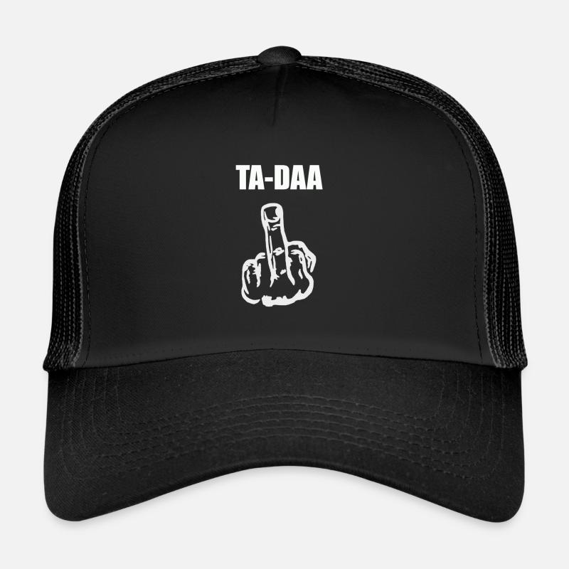 Idée cadeau de doigt puant du doigt moyen Ta-Daa Casquette trucker 