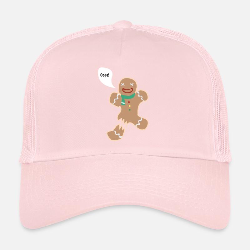 Gingerbread man - leg broken. Trucker Cap