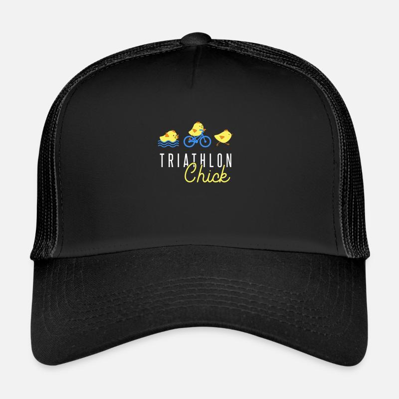 Triathlon - Casquette trucker  - noir/noir