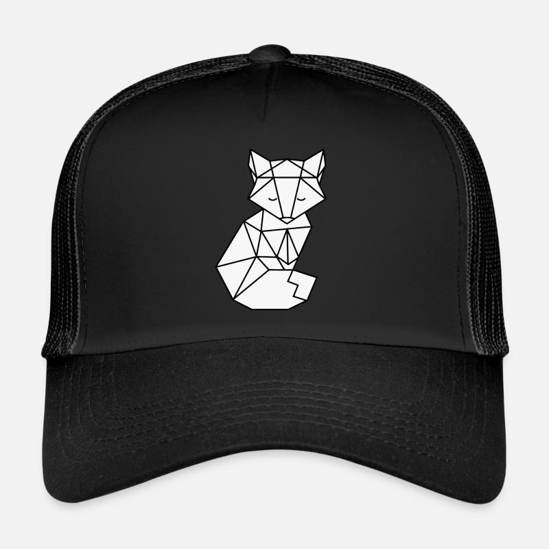 Origami Fuchs - Trucker Cap - Schwarz/Schwarz