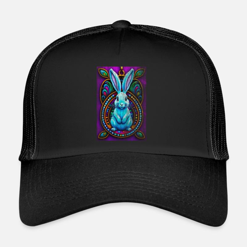 Lapin psychédélique Casquette trucker 