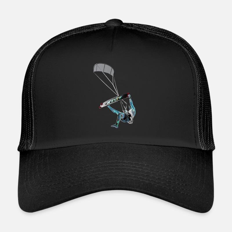 Kiter 2 0 - Trucker Cap - Schwarz/Schwarz
