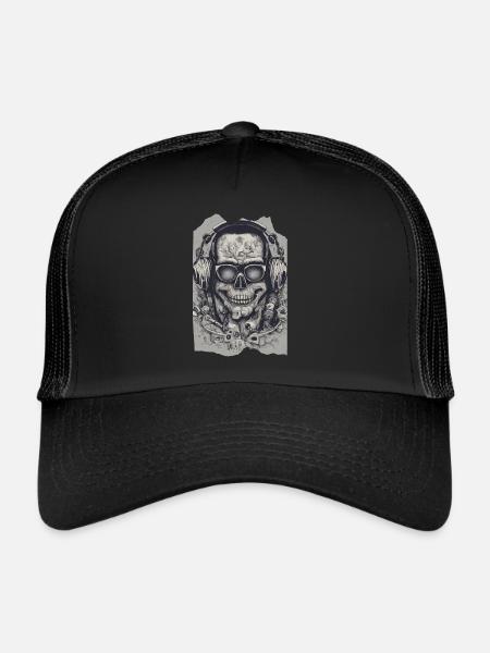 SkullGroove Beats Undead Headphones Metal - Trucker Cap - black/black - Front