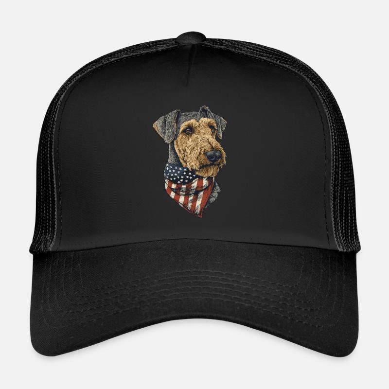 Airedale Terrier Trucker Cap