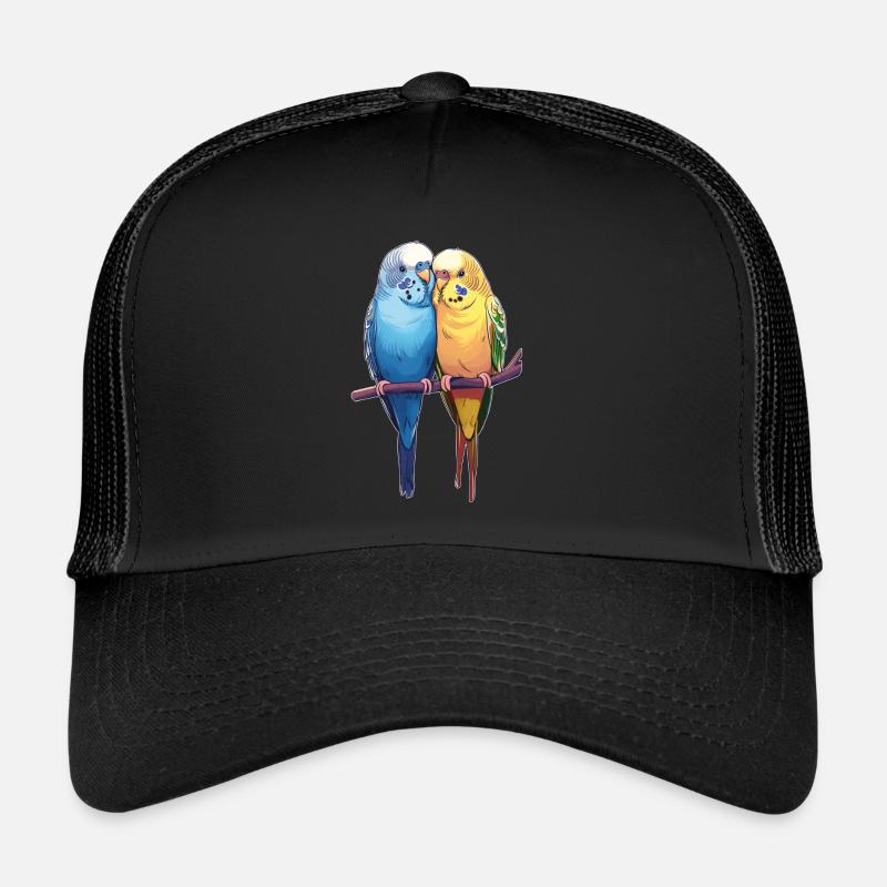 PerruchePaire de perruches Casquette trucker 