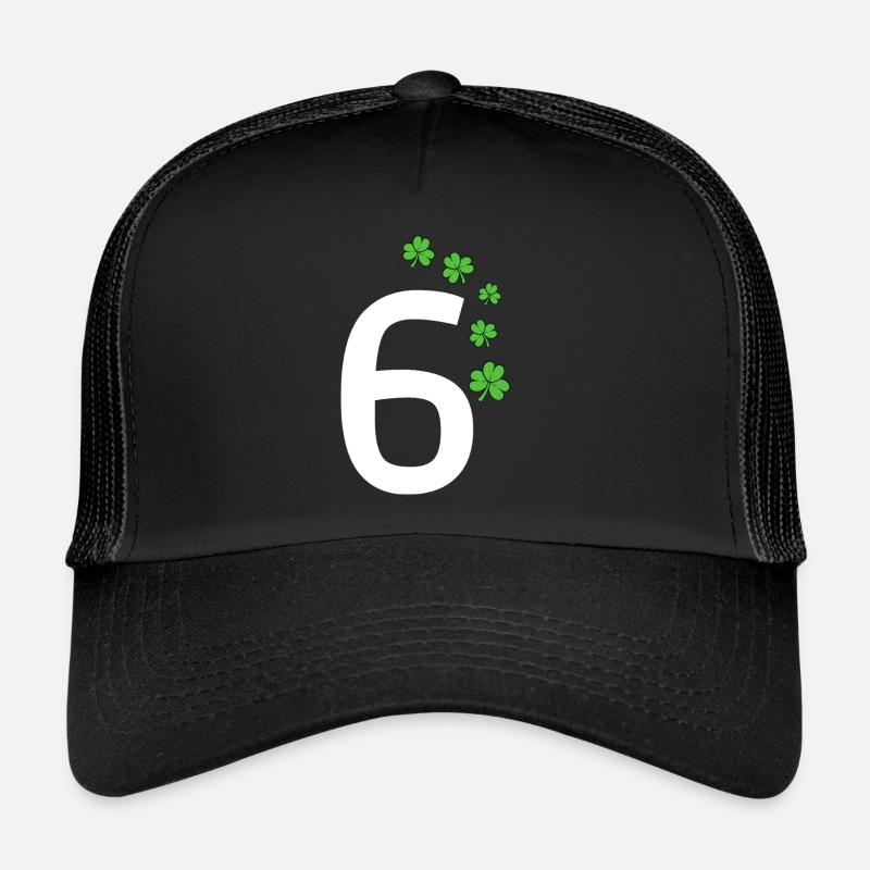 6 - Trucker Cap - Schwarz/Schwarz