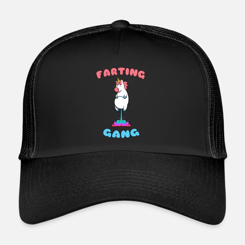 Lustiges pupsendes / furzendes Einhorn mit Spruch Trucker Cap
