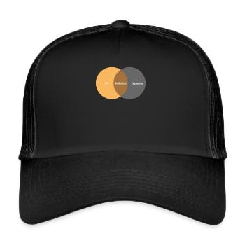 Say architect - Trucker Cap - black/black - Front