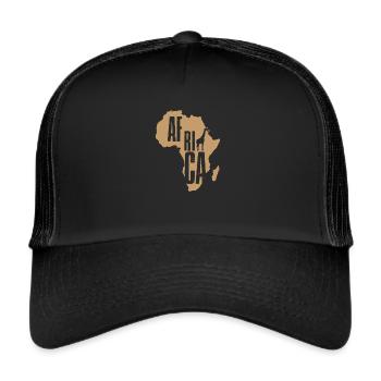 Continent Africa Giraffe - Trucker Cap - black/black - Front
