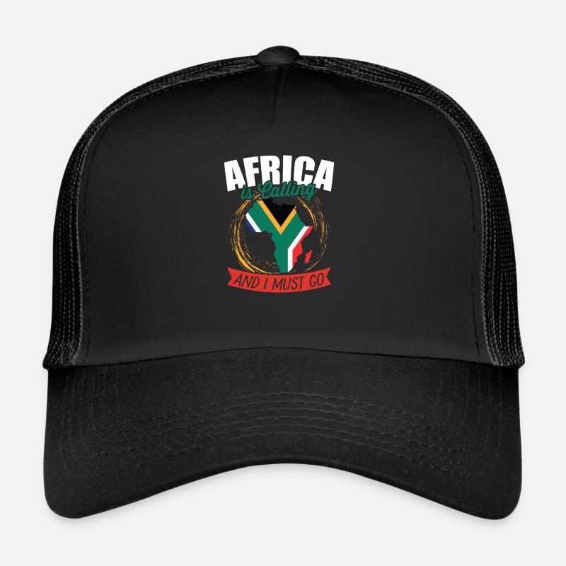 Afrika Ruf - Trucker Cap - Schwarz/Schwarz