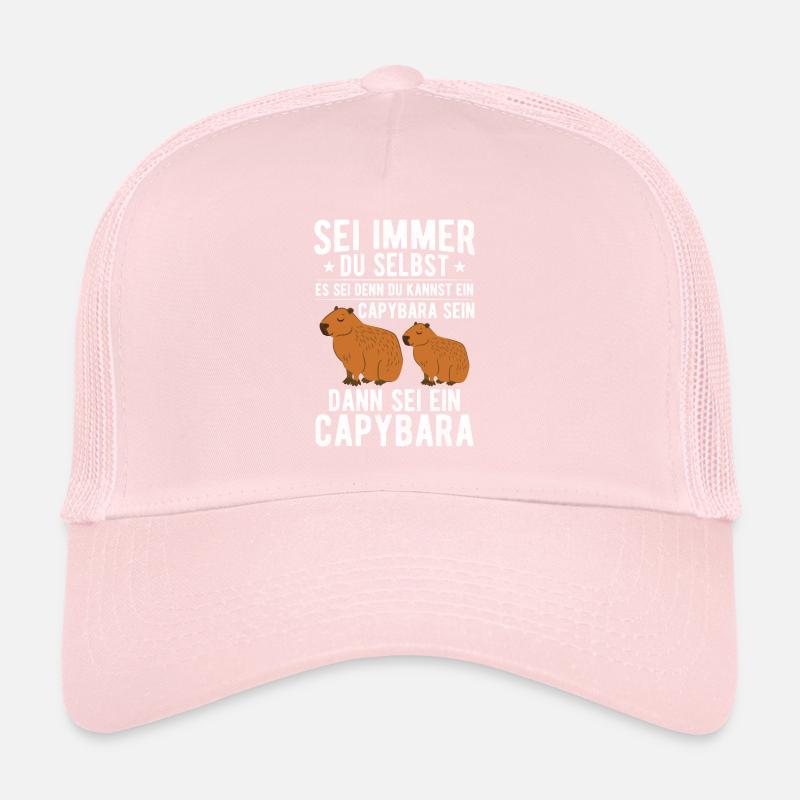 Capybara Wasserschwein Spruch Trucker Cap